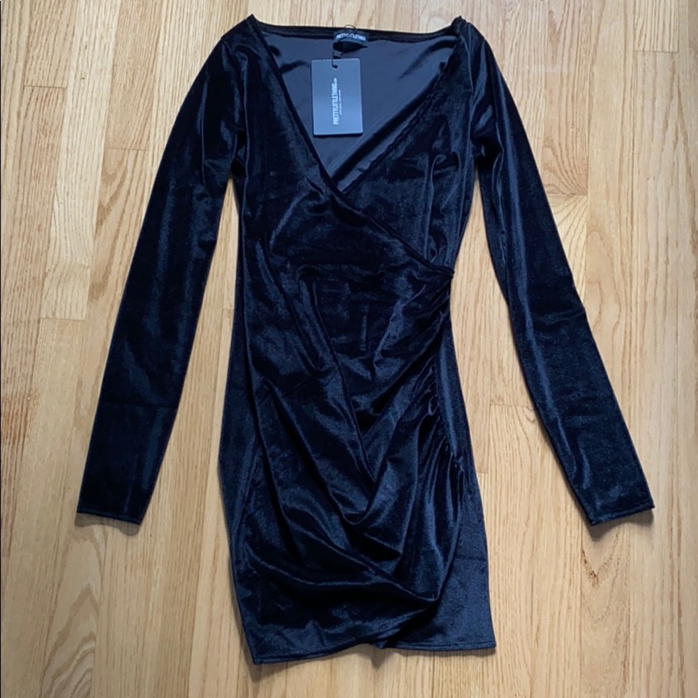 Pretty Little Thing black dress